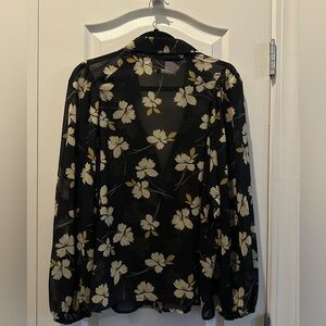 Cabi 4159 Cosmo Blouse Ivory Flower